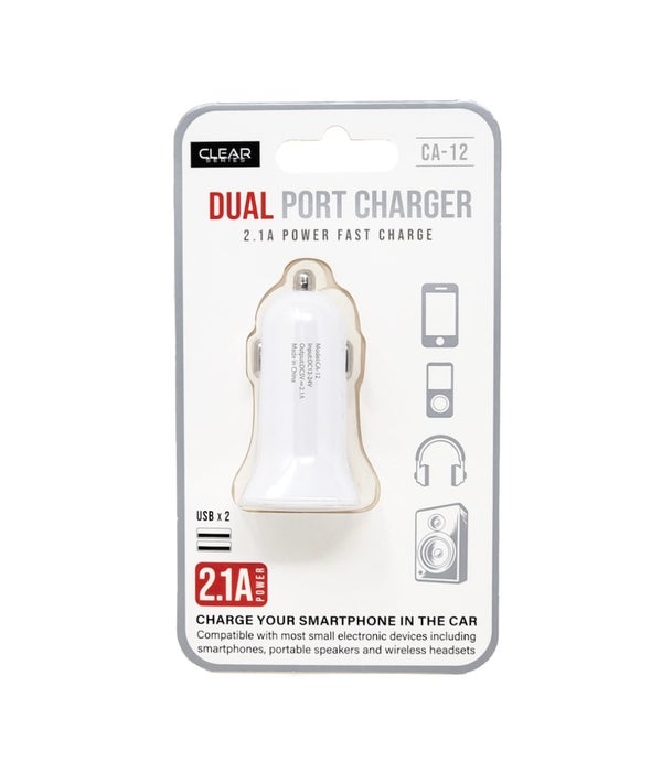 2.1A Dual port car charge 10s