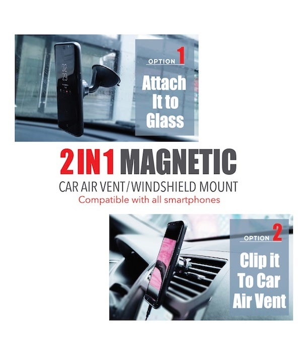 2in1 magnetic car air vent 20s