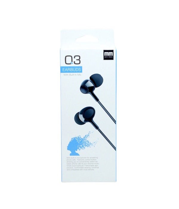 Q3 earbud headphones 10'S