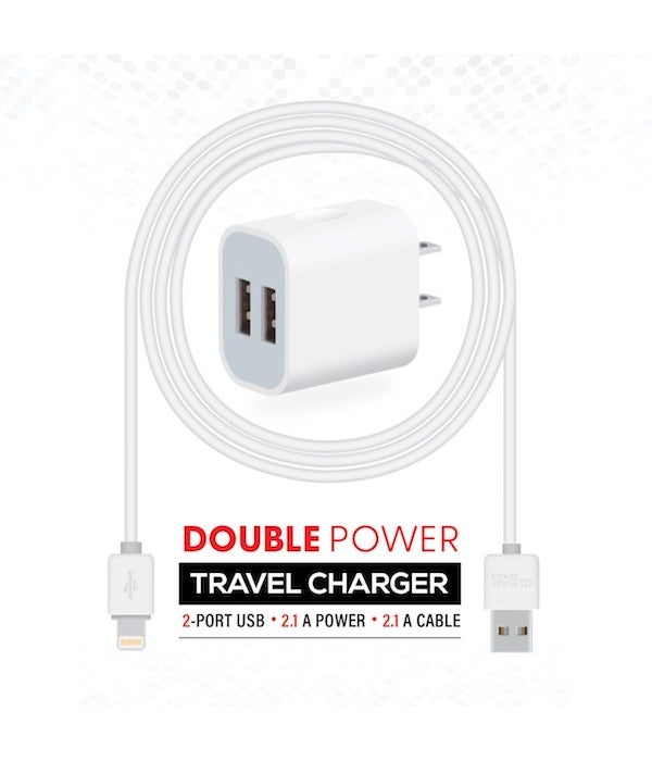 Travel charger 2A for iphone 8's