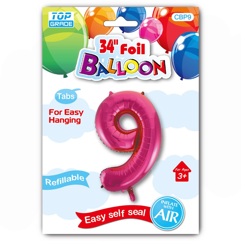 34 Number 4 Foil Balloon - Spritz™