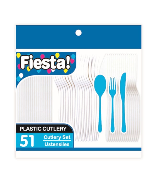 51ct white combo cutlery 48s