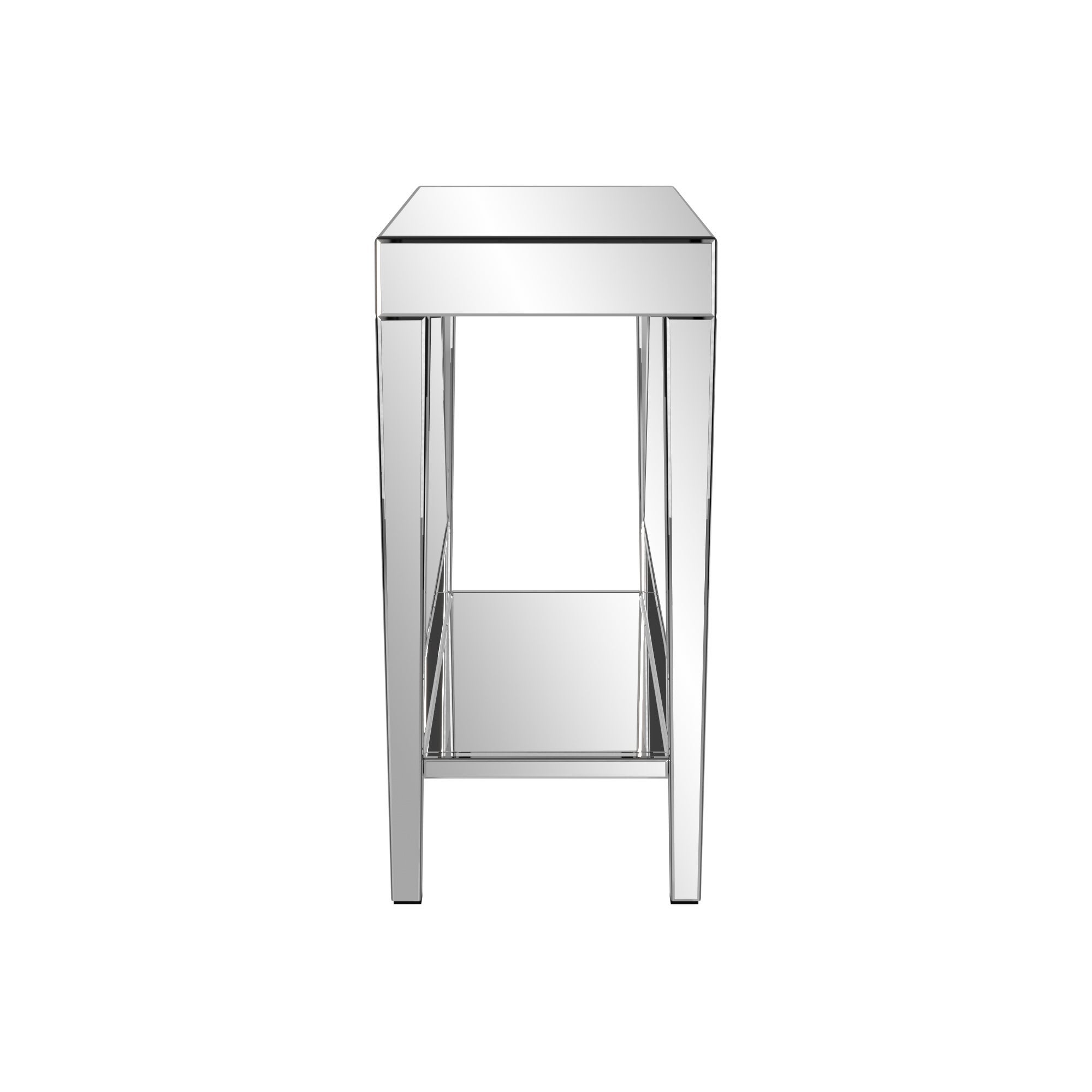 mirrored console table small