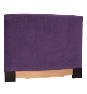 Twin Headboard Slipcover Bella Eggplant (Cover Only)