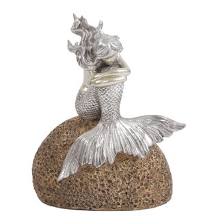 Mermaid on Rock Statue