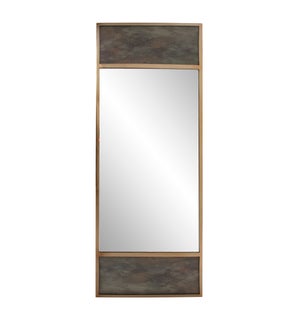 Albizzi Antiqued Paneled Mirror