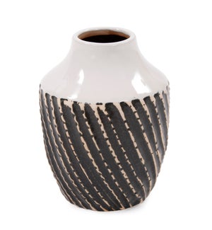 "Terra Stoneware Bottle Vase, Small"
