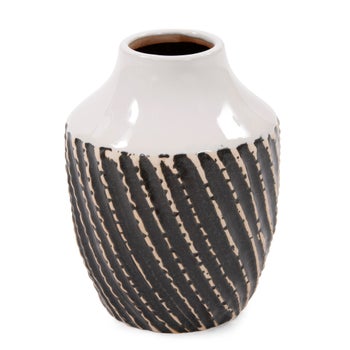 Terra Stoneware Bottle Vase, Small