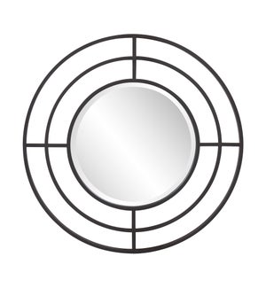 Bullseye Round Iron Mirror