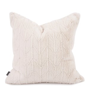 20 x 20 Angora Natural Pillow - Poly Insert