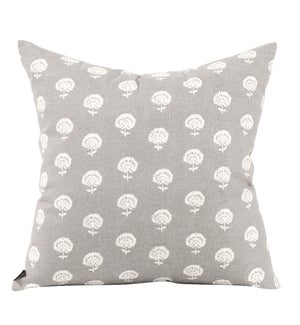 Pillow Cover 20"x20" Dandelion Pewter (Cover Only)