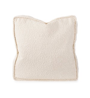 20 in. Gusseted Pillow Barbet Natural - Down Insert