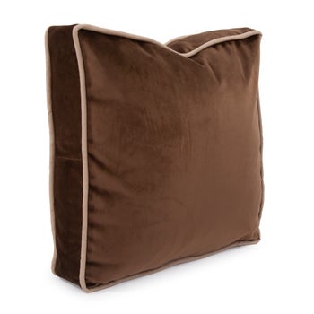 20 Gusseted Pillow Bella Chocolate - Down Insert