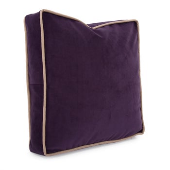 20" Gusseted Pillow Bella Eggplant - Down Insert