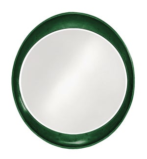 Ellipse Mirror - Glossy Hunter Green