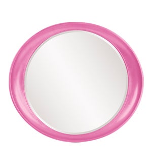 Ellipse Mirror - Glossy Hot Pink