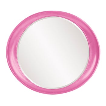 Ellipse Mirror - Glossy Hot Pink