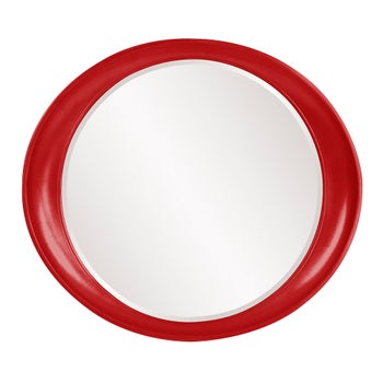 Ellipse Mirror - Glossy Red