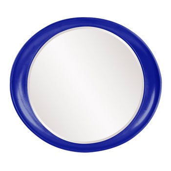 Ellipse Mirror - Glossy Royal Blue