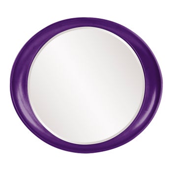 Ellipse Mirror - Glossy Royal Purple