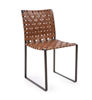 Irving Woven Leather Dining Chair