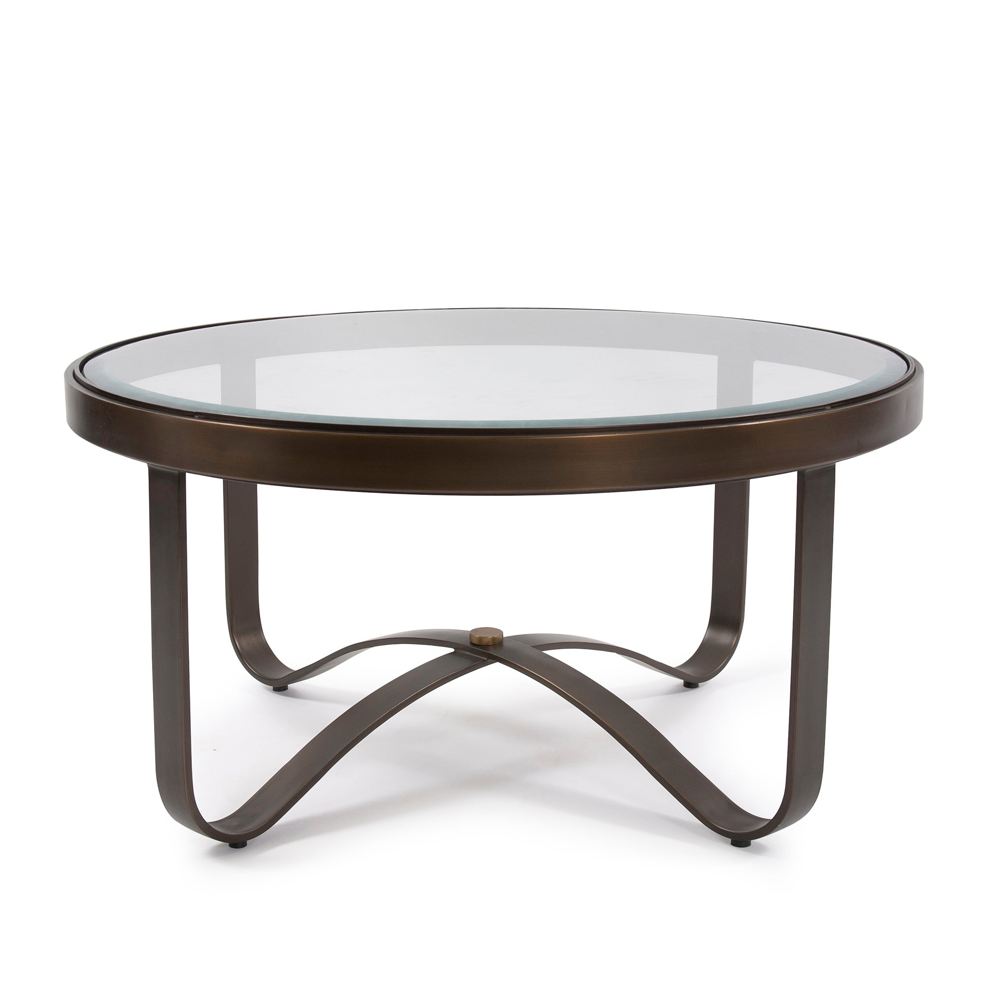 round iron coffee table