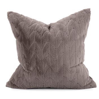 24 x 24 Angora Stone Pillow - Poly Insert