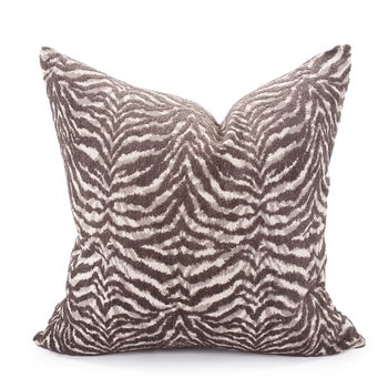 24 x 24 Pillow Bengal Charcoal - Down Insert