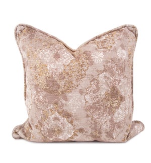 24 x 24 Pillow Baroque Taupe  - Down Insert