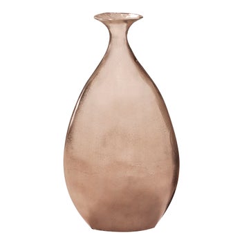 Champagne Bronze Ombre Aluminum Vase, Large