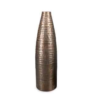 Aluminum Organic Stripes Round Tall Taper Vase (M)