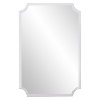 Scalloped Frameless Mirror