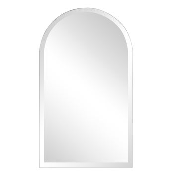 Frameless Arched Mirror