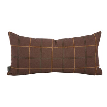 Kidney Pillow Oxford Chocolate - Poly Insert