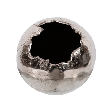 Nickel Aluminum Cracked Ball Vase