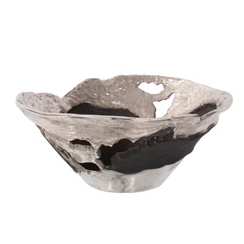 Contemporary Nickel and Black Bowl, Small