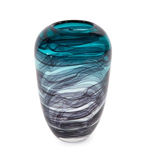 Cyclone Swirled Glass Vase