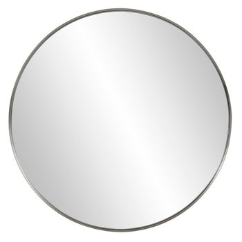Steele Silver Round Mirror