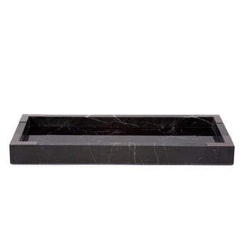 Black Mirrored Marble Tray