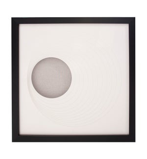 Dimensional Paper Circle Shadowbox Art