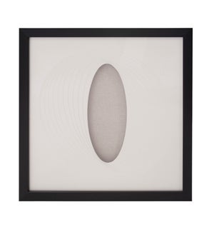 Dimensional Paper Oval Shadowbox Art
