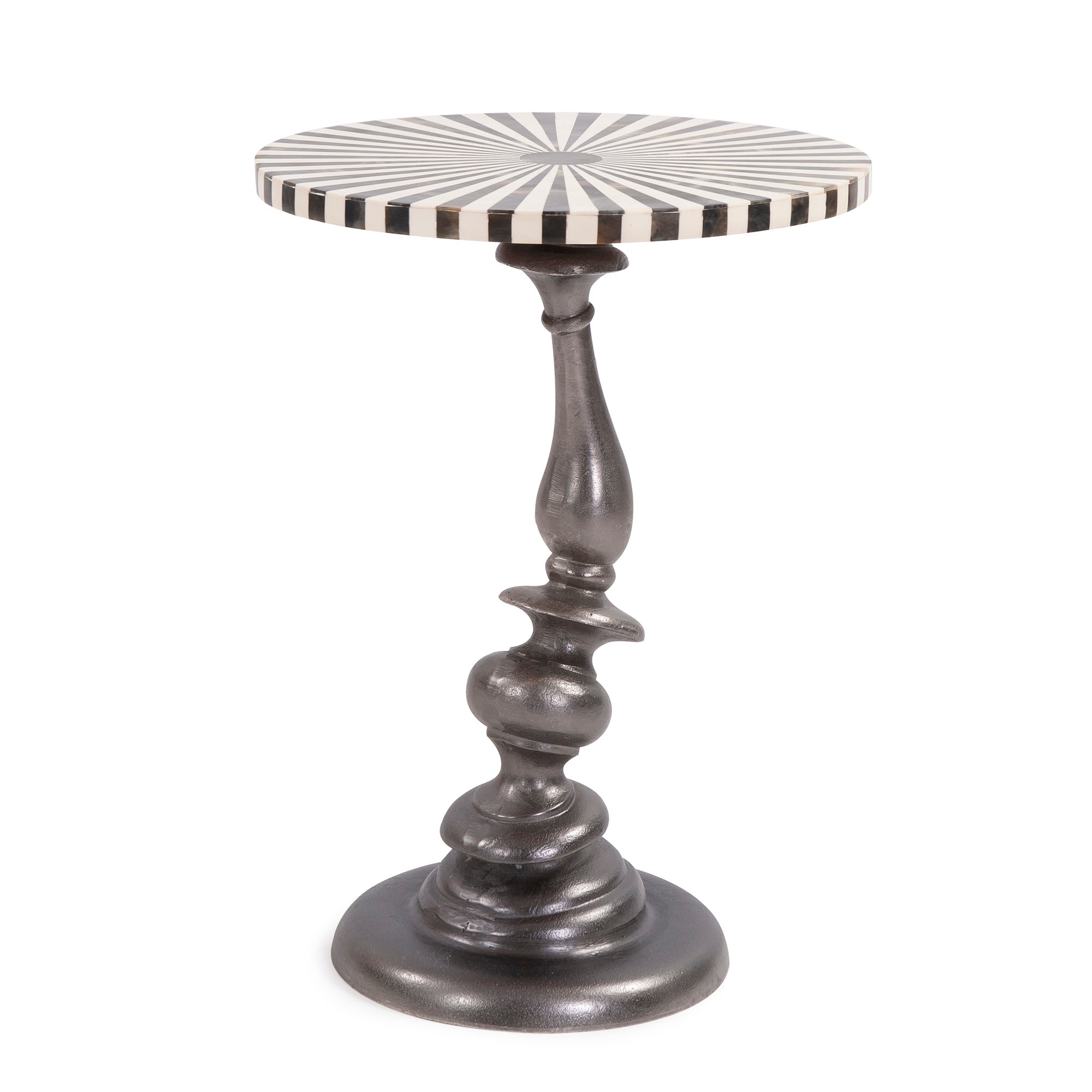 round metal martini table