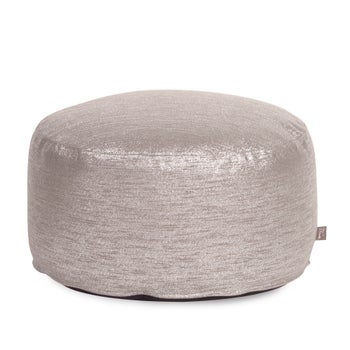 Foot Pouf Glam Pewter