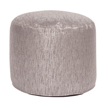 Tall Pouf Glam Pewter