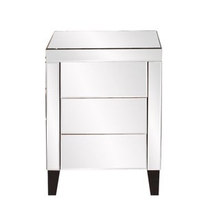 Mirrored 3 Drawer Accent Cabinet
