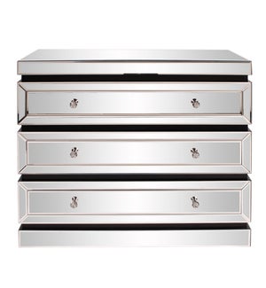 3-Tiered Mirrored Cabinet w/ Drawers