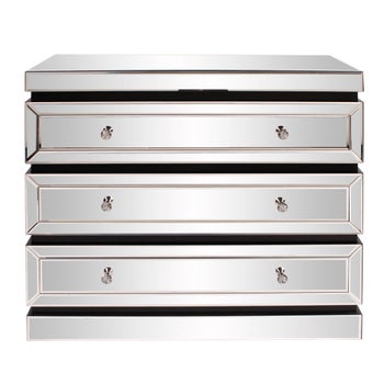 3-Tiered Mirrored Cabinet w/ Drawers