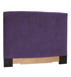 Twin Slipcovered Headboard Bella Eggplant (Base and Cover Included)