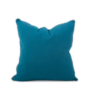 24 x 24 Outdoor Pillow with Dec Cord, Seascape Turquoise- Poly Insert