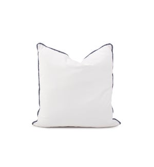 24 x 24 Outdoor Pillow with Dec Cord, Seascape Natural- Poly Insert